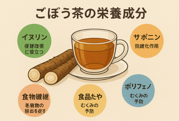 ごぼう茶の栄養成分 ごぼう茶の栄養成分